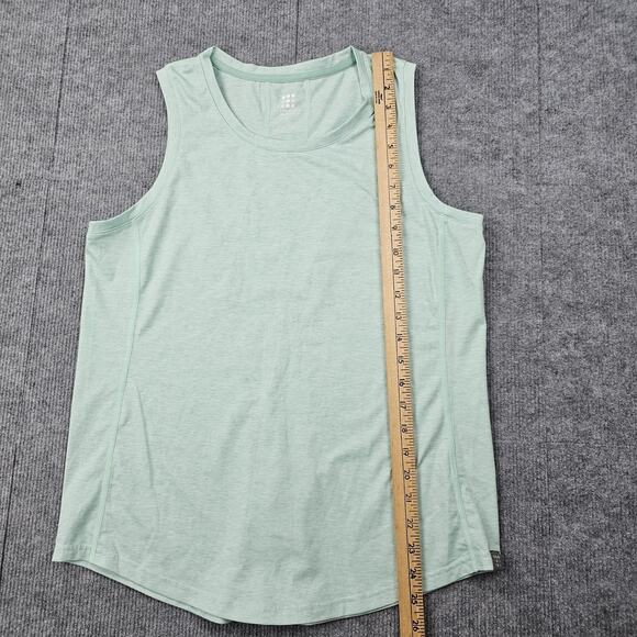 Title Nine Shirt Womens Large Green Tank Top Athletic Activewear Sleeveless Gym - Picture 3 of 7